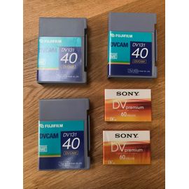 Lot de cassettes Mini DV SONY PREMIUM FUJI DVCAM