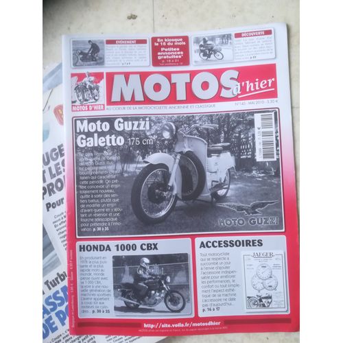 Motos D Hier 145 De 2010 Gnome Et Rhone 125 R4,Daytona,Honda Cbx1000,Moto Guzzi 175 Galletto