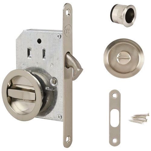 Serrure de porte coulissante kit complet avec poignées