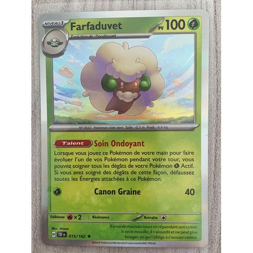 Carte Pokémon Farfaduvet-015/162-Holo Rare-Forces Temporelles 