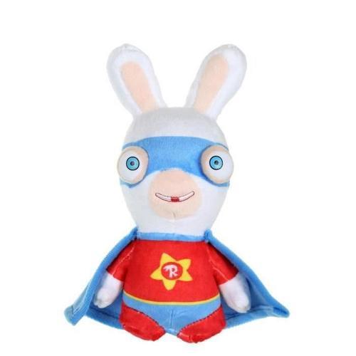 Lapins Cretins Peluche Super-Héros Rouge Sonore