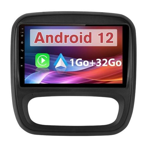 Awesafe Autoradio Android 12 Pour Renault Trafic (2014-2019)Avec 1go+32go 9 ''écran Tactile Carplay Android Auto Gps Wifi Bluetooth