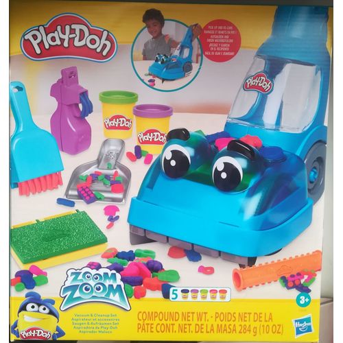 Play Doh - Aspirateur - 5 Pots Et 6 Accessoires