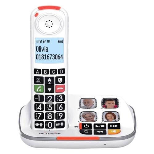 Swissvoice Xtra 2155 - Téléphone sans fil - blanc Swissvoice