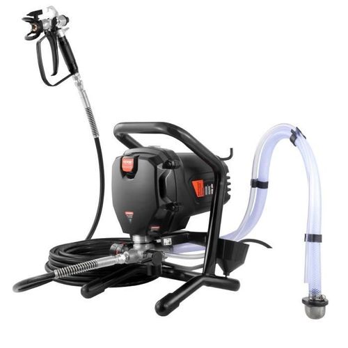 Pistolet de Peinture sans air - VEVOR - Pression maximale 3000 PSI,1,2 L-min,7,6 m,8,9 kg,Avec chariot pistolet à peinture, tuyau