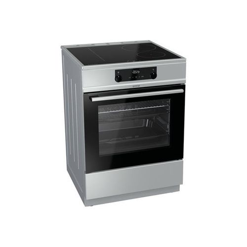 Gorenje EIT6351XPD - Cuisinière - pose libre - largeur : 60 cm - profondeur : 60 cm - hauteur : 85 cm - avec système auto-nettoyant - classe A - acier inoxydable