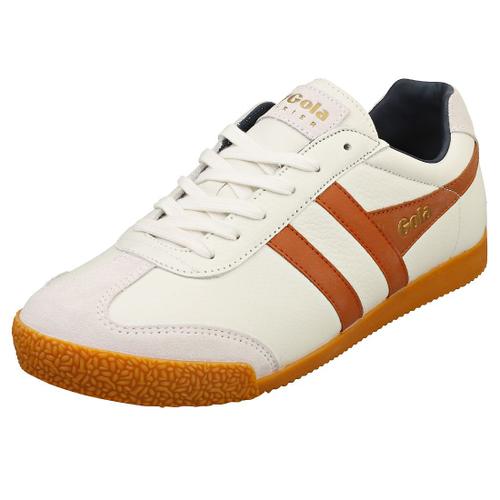 Gola Harrier Homme Baskets Classique Blanc Orange