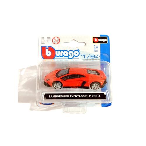 Burago 1/64 Lamborghini Aventador Lp 700-4 Rouge Bburago Voiture Miniature