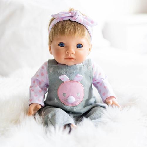 Tiny Treasures Doll In Pink Bunny Outfit 44cm