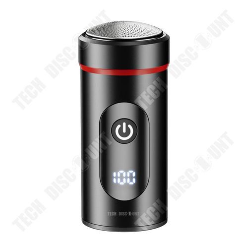 Td® Mini Rasoir Électrique Rechargeable Et Lavable À L'eau Rasoir De Voiture Électrique Rasoir Portable Pour Homme Noir