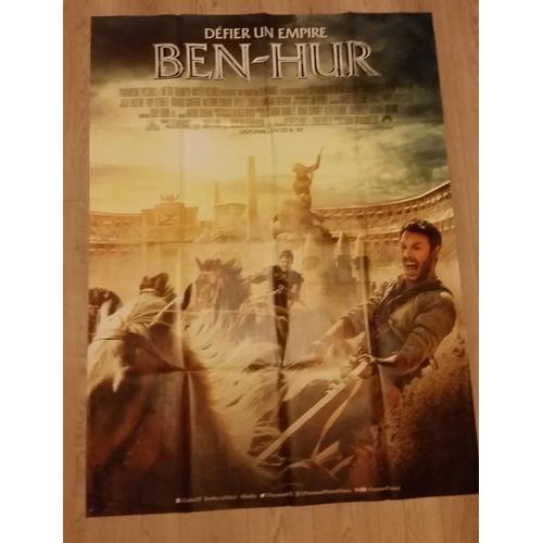 Ben-Hur Ben Hur Véritable Affiche De Cinéma Pliée De Timur Bekmambetov Avec Jack Huston, Morgan Freeman, Toby Kebbell, Rodrigo Santoro, Nazanin Boniadi, Pilou Asbæk 160*120 2016