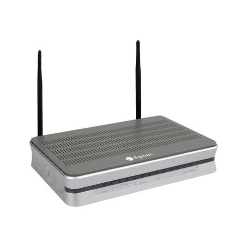 Digicom RA4GW30-B01 - Routeur sans fil - modem ADSL - commutateur 4 ports - GigE - 802.11b/g/n - 2,4 Ghz