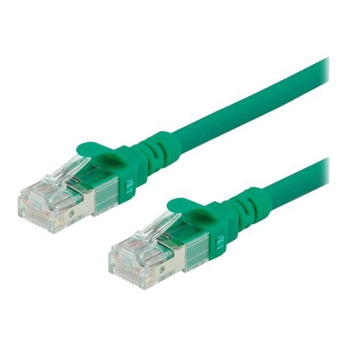 Roline - Cordon de raccordement - RJ-45 (M) pour RJ-45 (M) - 50 cm - UTP - CAT 6a - sans halogène, moulé, bloqué - vert