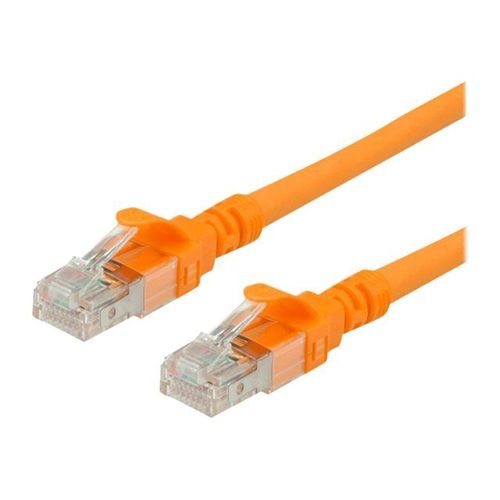Roline - Cordon de raccordement - RJ-45 (M) pour RJ-45 (M) - 5 m - UTP - CAT 6a - sans halogène, moulé, bloqué - orange