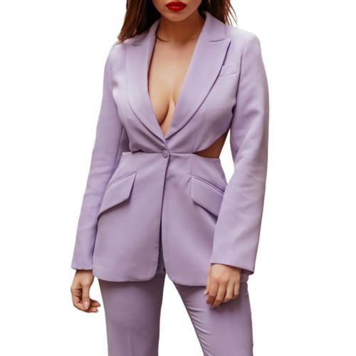 Veste Blazer Découpée Lilas Vicolo