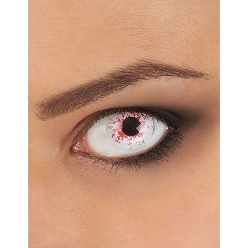 Lentilles Fantaisie Oeil Ensanglanté 1 An Adulte Halloween Taille Unique
