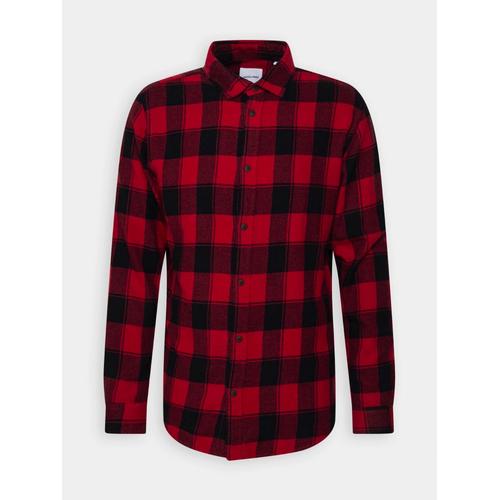 Jack&jones Chemise En Coton À Carreaux Rouges