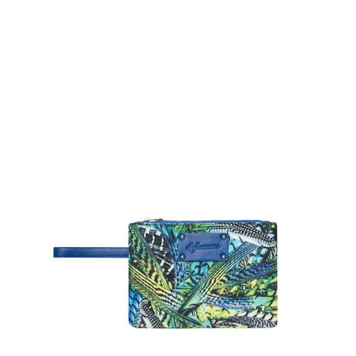 Pochette 4giveness Bird of Paradise verte et bleue