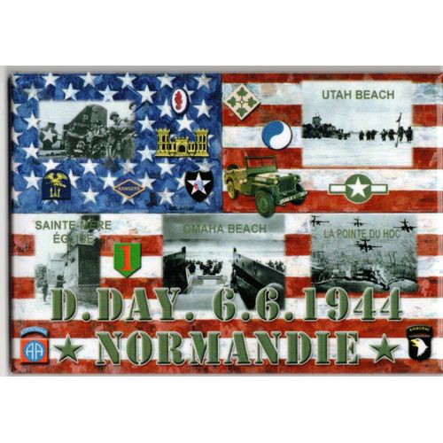 Ww2 - Magnet - D-Day Normandie 4 Vues