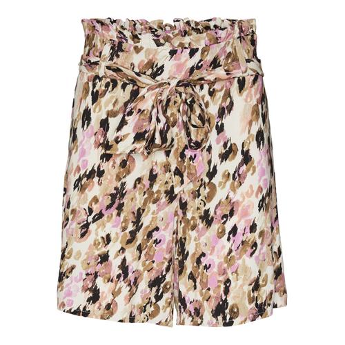 Vero Moda Short Taille Haute À Motif Multicolore Beige Rose