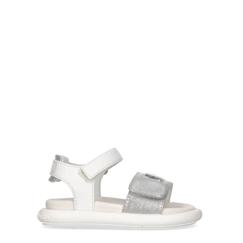 Calvin Klein Velcro Sandale Fille Blanc/Argent