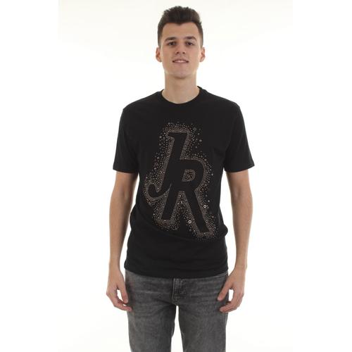 T-Shirt John Richmond Avec Applications De Strass Noir