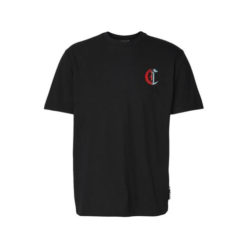 Just Cavalli T-Shirt À Manches Courtes En Jersey Avec Logo Tigre Noir