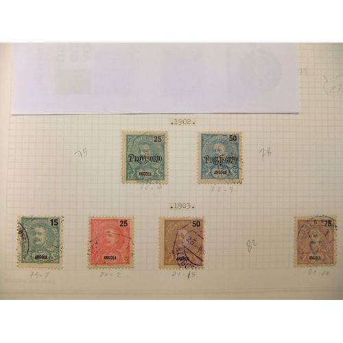 Angola 1902 - 03 Carlos 1º Yvert Nº 76 / 77 + 79 / 86 º Fu Incomplet