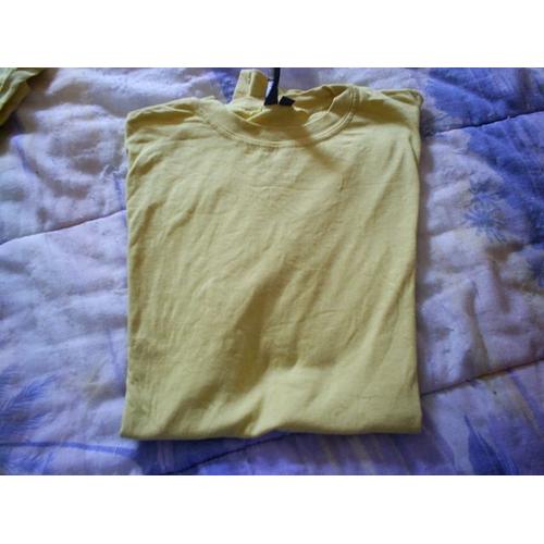 T-Shirt Basic-One Coton 14 Ans Jaune 