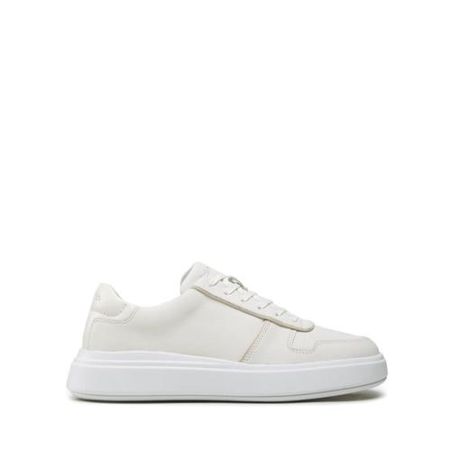 Calvin Klein Baskets En Cuir Grainé Blanches