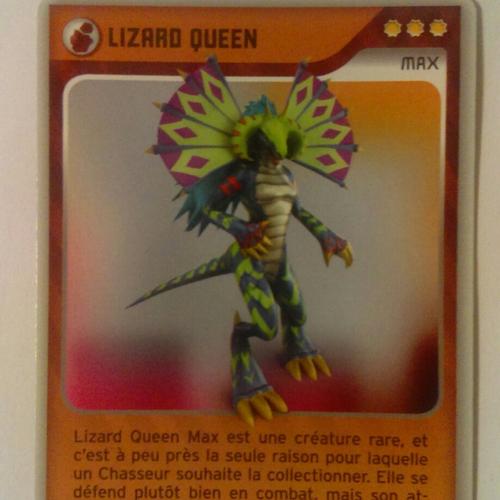 Carte Invizimals Lizard Queen -Défis Cachés-N°285