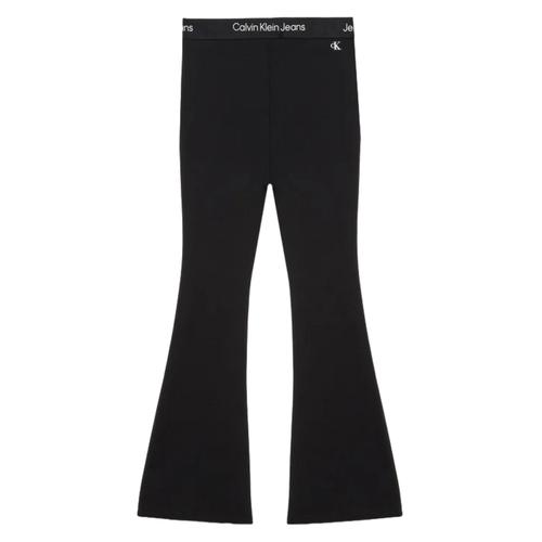 Calvin Klein Jeans - Pantalon Évasé Avec Bande Logo Noire