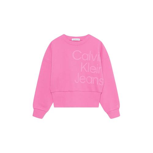 Calvin Klein Jeans - Puff Hero - Sweat-Shirt Avec Grand Logo Rose