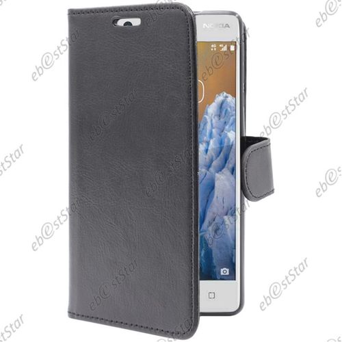 Ebeststar ® Etui Portefeuille Housse Coque Protection Folio Book Livre Pour Nokia Nokia 3, Couleur Noir [Dimensions Precises De Votre Appareil : 143.4 X 71.4 X 8.5 Mm, Écran 5'']