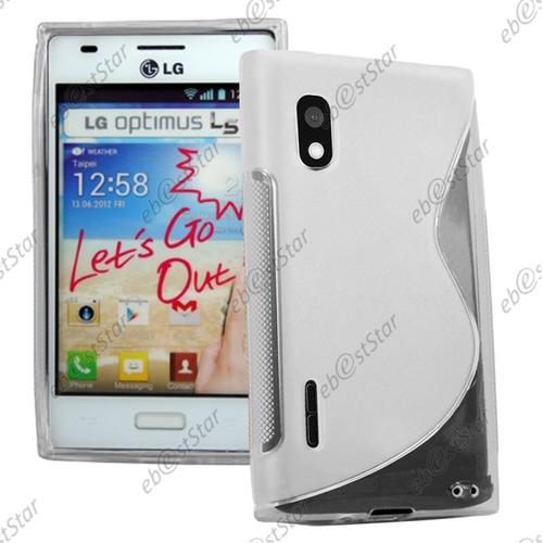 Ebeststar ® Etui Housse Coque S-Line Silicone Protection En Gel Pour Lg Optimus L5 E610, Couleur Transparent [Dimensions Precises De Votre Appareil : 118.3 X 66.5 X 9.5 Mm, Écran 4'']