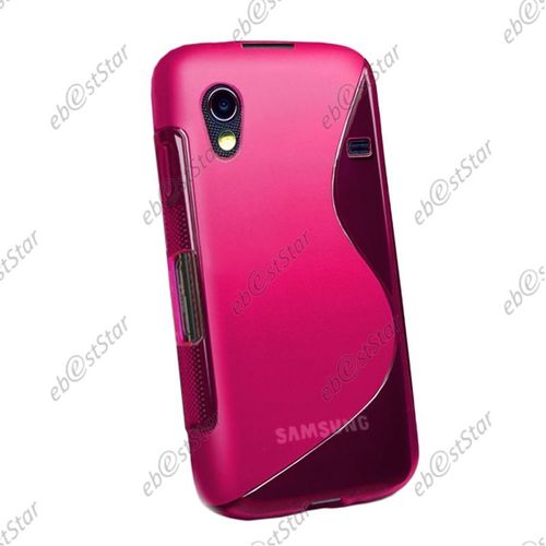 Ebeststar ® Coque S-Line Silicone Gel Motif Vague Housse Etui Protection Souple Pour Samsung Galaxy Ace S5839i, S5830, S5830i, Couleur Rose [Dimensions Precises De Votre Appareil : 112.4 X 59.9 X 11.5 Mm, Écran 3.5'']