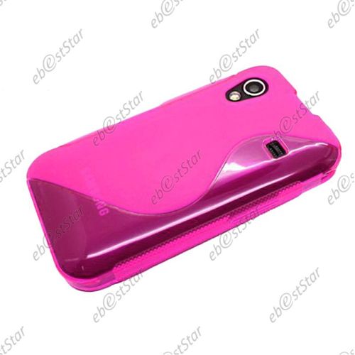 Ebeststar ® Etui Housse Coque S-Line Silicone Protection En Gel Pour Samsung Galaxy Ace S5839i, S5830, S5830i, Couleur Rose [Dimensions Precises De Votre Appareil : 112.4 X 59.9 X 11.5 Mm, Écran 3.5'']