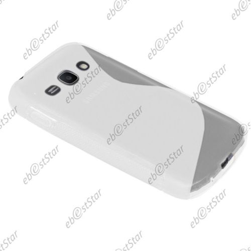 Ebeststar ® Coque S-Line Silicone Gel Motif Vague Housse Etui Protection Souple Pour Samsung Galaxy Ace 3 Gt-S7270, S7272, S7275, Couleur Transparent [Dimensions Precises De Votre Appareil : 121.2 X 62.7 X 9.8 Mm, Écran 4'']