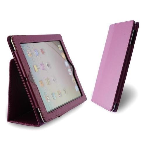 Etui A Rabat Ipad 2 3 4 Violet Folio Cuir Simili (Pu) Business Design