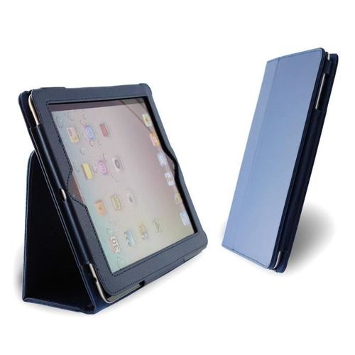 Etui A Rabat Ipad 2 3 4 Bleu Folio Cuir Simili (Pu) Business Design (Z03)