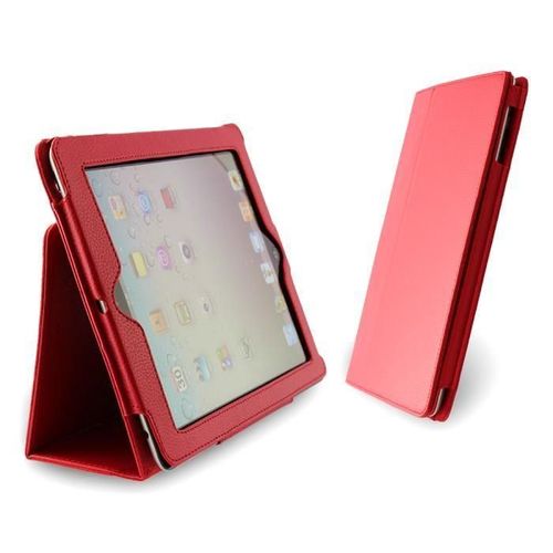 Etui A Rabat Ipad 2 3 4 Rouge Folio Cuir Simili (Pu) Business Design (Z04)