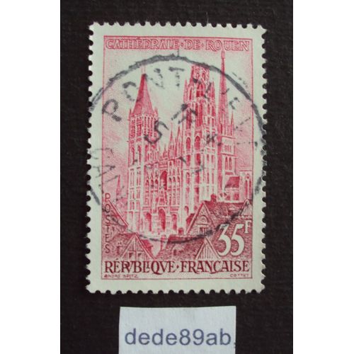 France..  35f Cathédrale De Rouen . Oblitéré Used Stamp (Cachet Rond)