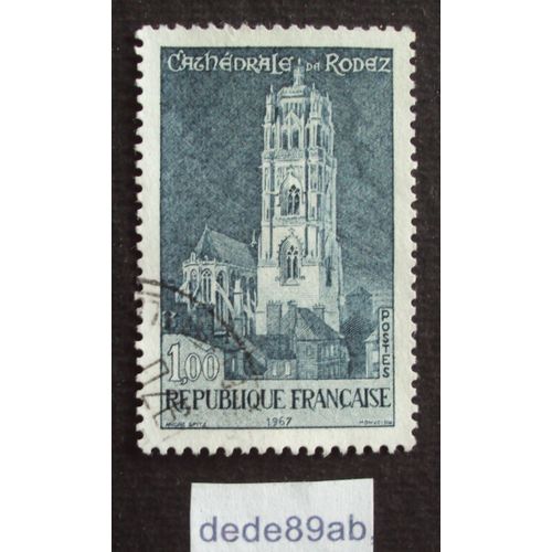 France..  1.00f Cathédrale De Rodez . Oblitéré Used Stamp .
