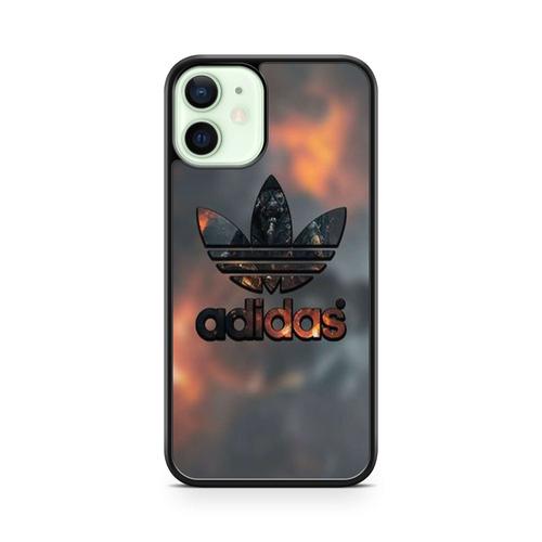 Coque Pour Iphone 14 Silicone Tpu Adidas Vintage Tigre Paris Noir Strass Swag Luxe Ref 1924