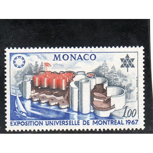 Timbre-Poste De Monaco (Exposition Universelle De Montréal) 