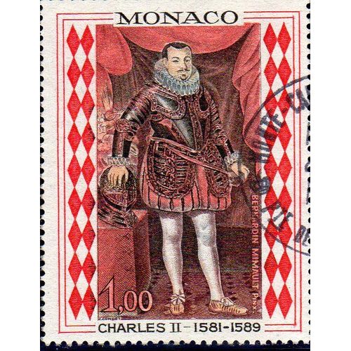 Timbre-Poste De Monaco (Prince Charles Ii) 