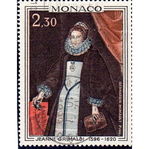 Timbre-Poste De Monaco (Princesse Jeanne Grimaldi) 