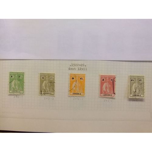 Angola 1922 - 1926 Cèrés Yvert 202 / 225 Fu Dent 12x11 Incomplet