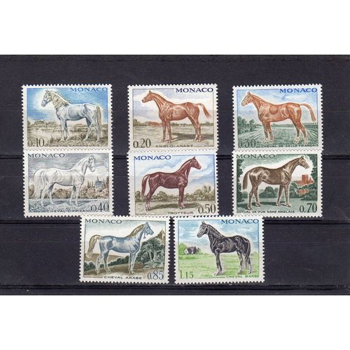 Timbres-Poste De Monaco (Chevaux De Sang) 