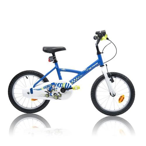 Velo Enfant 16 Pouces Garcon Cop Trooper Bleu B'twin